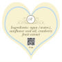 Tranquil Text Heart Bath Body Labels
